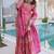 pink heavy embroidered sharara set
