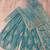 Blue designer embroidered sharara set