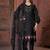 Black Color Embroidery with Sequins & Heavy Hand work Viscose Roman Kurti pant Set