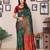 Green soft silk banarasi saree with blouse
