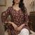 Trending floral digital print muslin silk tunic / stylish short kurti for grilish