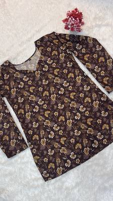  floral digital print muslin silk blend tunic 4