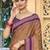 mustard gold soft silk blend woven work traditional saree