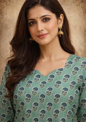  floral digital print muslin silk tunic / stylish short kurti for grilish 2