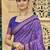 purple soft silk blend woven work traditional saree