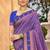purple soft silk blend woven work traditional saree