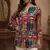  floral digital print muslin silk tunic / stylish short kurti for grilish
