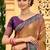 Sangam prints bronze brown soft silk woven work traditional saree