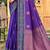 Sangam prints royal purple soft silk woven work traditional saree