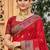 Sangam prints classic red soft silk woven work traditional saree