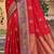 Sangam prints classic red soft silk woven work traditional saree
