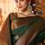 green soft art silk banarasi saree with blouse 