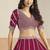 Rani Pink Faux Georgette Semi Stitched Lehenga Choli with Sequence Work