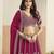 Rani Pink Faux Georgette Semi Stitched Lehenga Choli with Sequence Work