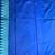 Royal blue silk blend saree with light blue geometric border patterns