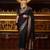 Elegant black silk blend saree with copper brocade work