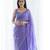 Ethereal lavender silk blend saree with delicate silver motifs