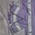 Ethereal lavender silk blend saree with delicate silver motifs