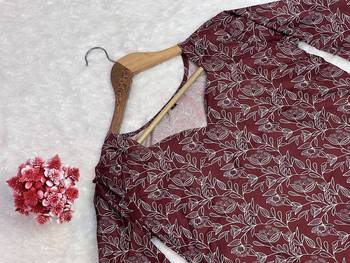 floral digital print muslin silk blend tunic 5