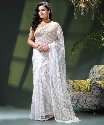 Fancy net sequin embroidered soft net saree party wear chiffon wedding silk georgette heavy farewell saree for women 2