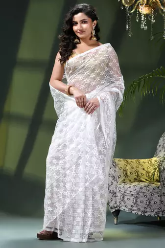 Fancy net sequin embroidered soft net saree party wear chiffon wedding silk georgette heavy farewell saree for women