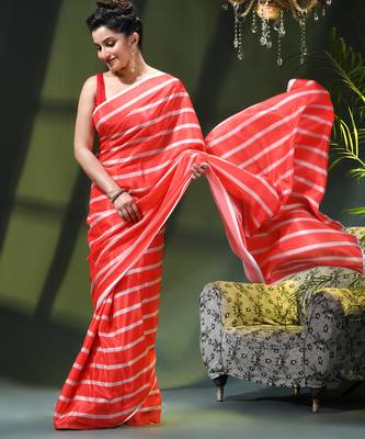 Ishqlaal printed soft chiffon georgette pure crepe sarees for women 2