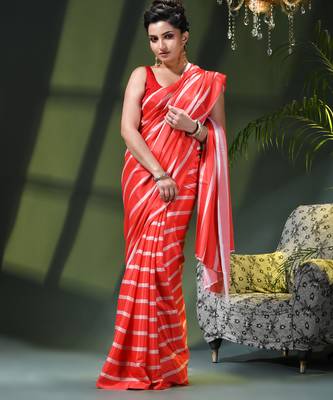 Ishqlaal printed soft chiffon georgette pure crepe sarees for women 5