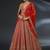 Red Satin Embroidery With Sequence Work Lehenga Choli For Women