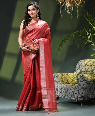 Women`s kanjivaram silk party wear trendy zari work kanak design kora tissue banarasi saree for women 3