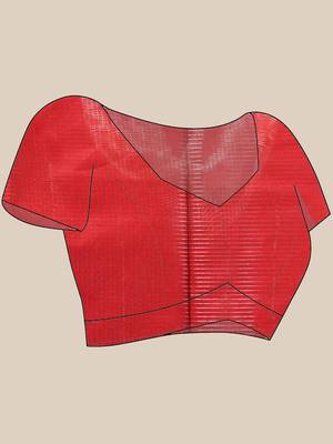 Women`s kanjivaram silk party wear trendy zari work kanak design kora tissue banarasi saree for women 5