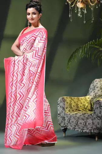 Georgette chiffon saree latest wedding rekhamaya printed cotton chiffon saree for women