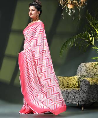 Georgette chiffon saree latest wedding rekhamaya printed cotton chiffon saree for women 3