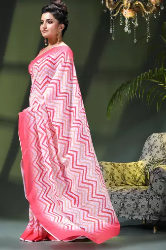 Georgette chiffon saree latest wedding rekhamaya printed cotton chiffon saree for women