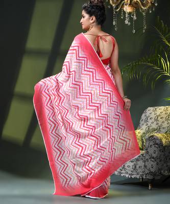 Georgette chiffon saree latest wedding rekhamaya printed cotton chiffon saree for women 4