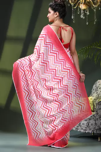 Georgette chiffon saree latest wedding rekhamaya printed cotton chiffon saree for women
