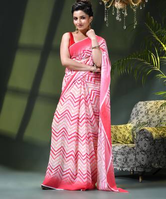 Georgette chiffon saree latest wedding rekhamaya printed cotton chiffon saree for women 5