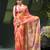 Printed chiffon georgette fancy saree for women latest bandhani party wear saree for women