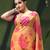 Printed chiffon georgette fancy saree for women latest bandhani party wear saree for women