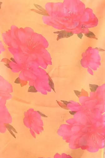 Printed chiffon georgette fancy saree for women latest bandhani party wear saree for women