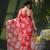 Women's printed organza sari trending rose leaf design fancy wedding saree for women
