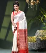 Women's kanjivaram silk party wear saree sinduraah art silk wedding saree winth unstitch blouse piece