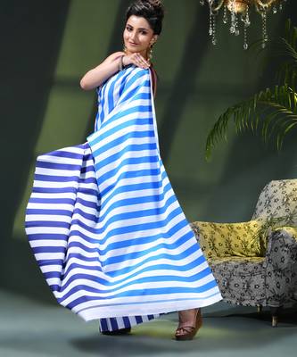 Women's silk fancy party wear chiffon georgette sari latest suhasini printed pure crepe sarees for women 2