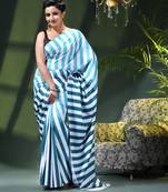 Women's silk fancy party wear chiffon georgette sari latest suhasini printed pure crepe sarees for women