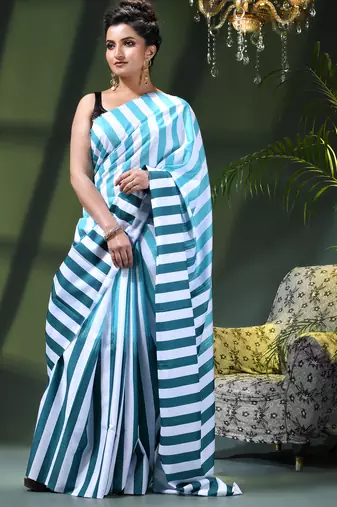 Women's silk fancy party wear chiffon georgette sari latest suhasini printed pure crepe sarees for women