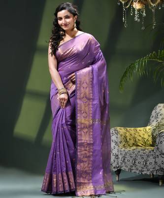 Cotton silk fancy saree for women golden art design sari latest kohinoor design sarees for women 2