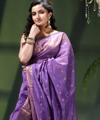 Cotton silk fancy saree for women golden art design sari latest kohinoor design sarees for women 5