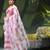 Women's printed organza sari trending rose leaf design fancy wedding saree for women