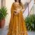 Mustard Embroidered Designer Lehenga Choli with Dupatta
