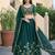 Teal Embroidered Designer Lehenga Choli with Dupatta