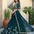 Teal Embroidered Designer Lehenga Choli with Dupatta